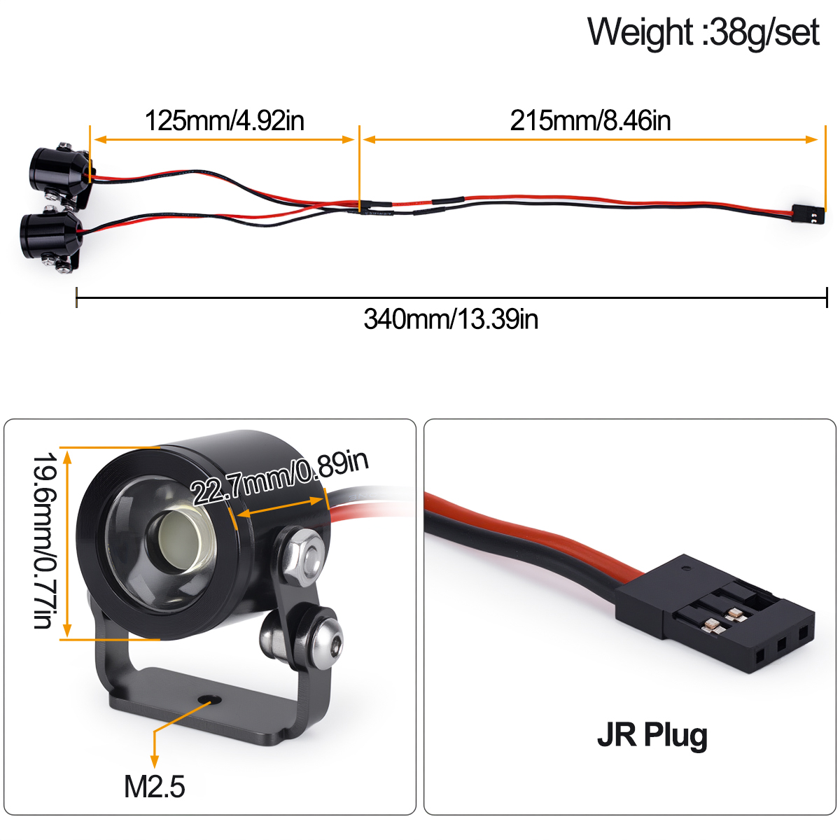 Lampu LED Mobil RC Lampu Sorot - Rc Hobby Shops ulasan dan harga