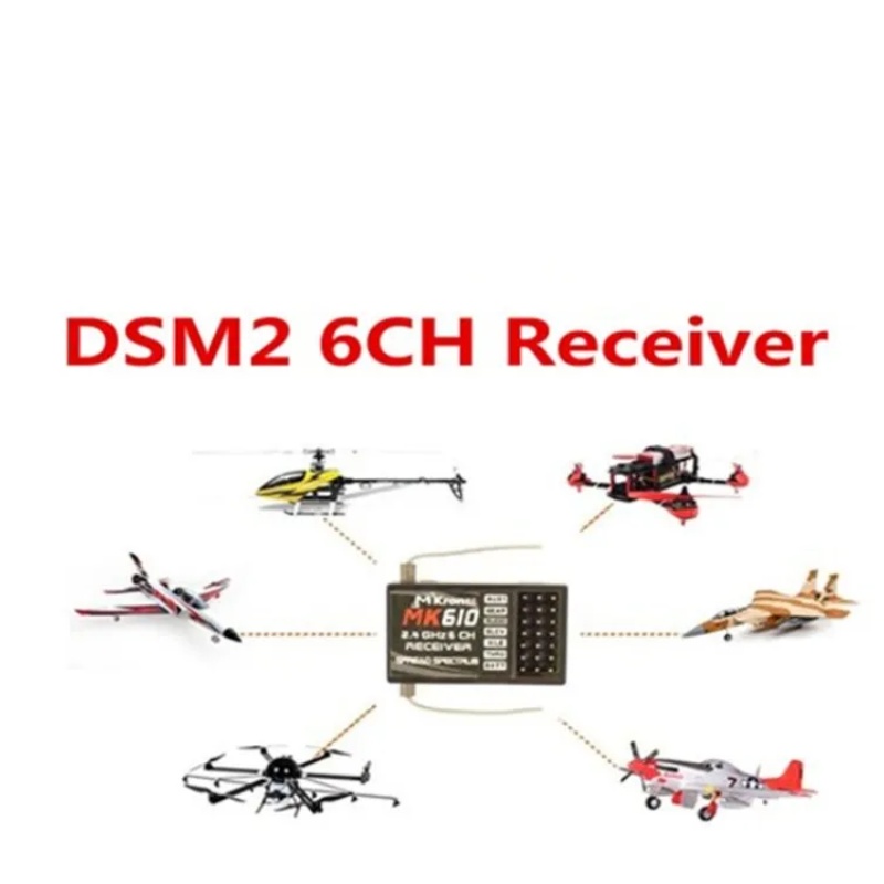 DSM2 MK610 AR6100 2.4G 6CH RC  - Rc Hobby Shops ulasan dan harga